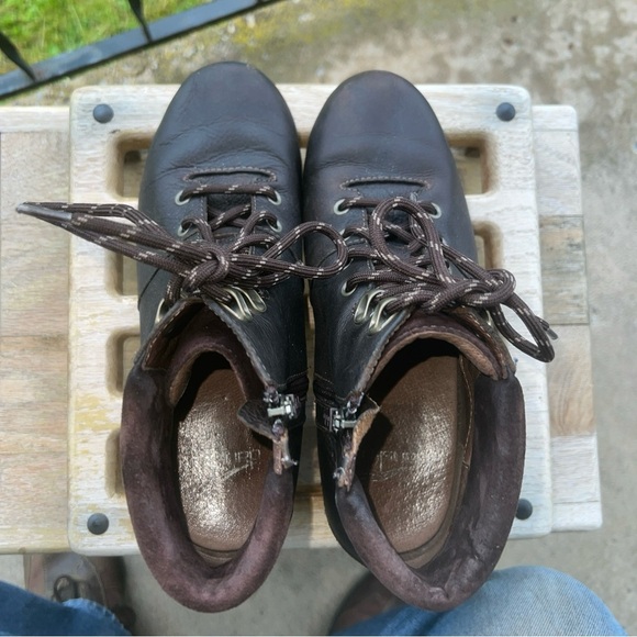Dansko “Mikayla” Do Brown Oiled Leather Heeled Boots Eu Size 38, USA 7 - Picture 10 of 11